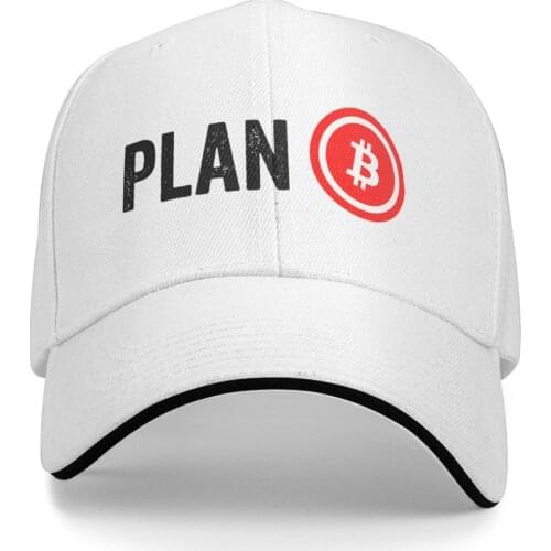Plan B Bitcoin Plan B Bitcoin Promo Mens and Womens cap Print Anime fishing sun Graphic Vintage cap