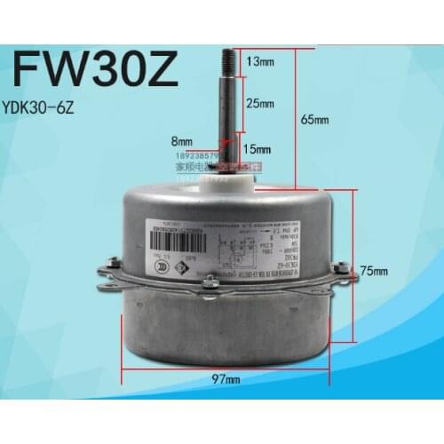 Suitable forGree air conditioner 1P 1.5P external machine motor FW30Z YDK30-6Z fan motor 15013076