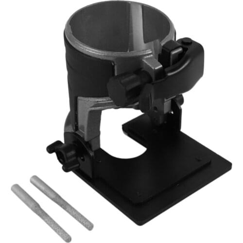 Adjustable Balance Trimmer Base Shield Wood Work Shank Trim Router Edge Molding Metal + Plastic Power Tool Parts 8.9x8.9cm