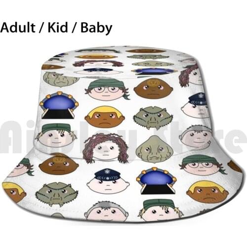 Sg1 Pattern Sun Hat Foldable UV Protection Stargate Sg1 Stargate Sg1 Jack Sam Carter Sam Jackson Unas Apophis Lya Teals