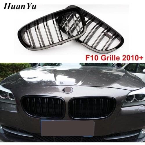 Replacement M5 style Front Bumper Kidney Grille for BMW F10 F18 Racing Grill 5 series 2-slat ABS 525i 528i 530i 2010