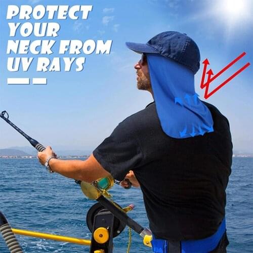 1pc Cycling Sun Shade Cooling Cap Uv Protection Wide Brim Elastic Hard Hat Neck Protector For Fishing Hiking Fishing Neck Shield