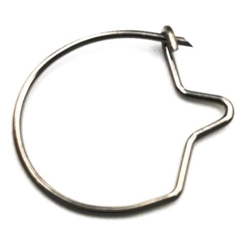 Shared With Fish 20PCS L\M\S Blunt Tip Black Carp Fishing Maggots Clip For Bait Ring Rigs Hook