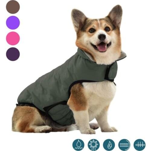 Warm Winter Pet Dog Clothes For Dog Fashion Adjustable Cotton Jacket For Dogs Outdoor Jacket For Chihuahua Small Medium Dogs