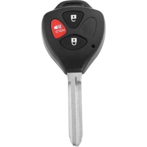 Yetaha 3 Button Car Key Shell Remote Uncut Blade Blank Key Fob Keyless Entry Shell Case For Toyota RAV4 Yaris Scion Venza Matrix