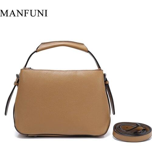 100% Genuine Leather Women Shoulder Bag Simple Style High Quality Lady Crossbody Bag Black Tote Handbag Bolsas Feminina Saco