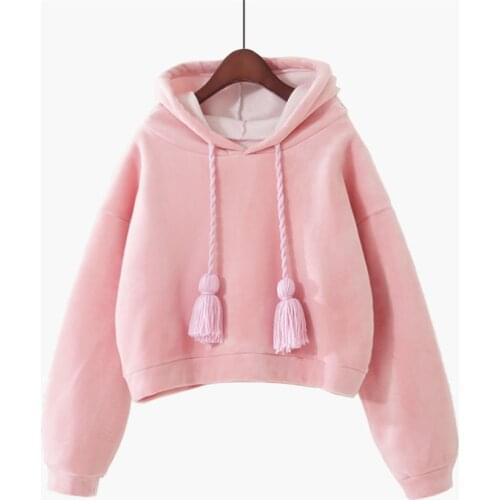 2021 New Fashion Autumn Winter Women Gold Velvet Sweatshirts Long Sleeve Hooded Coat Pullovers Loose Short Tops Outwear WZ1449