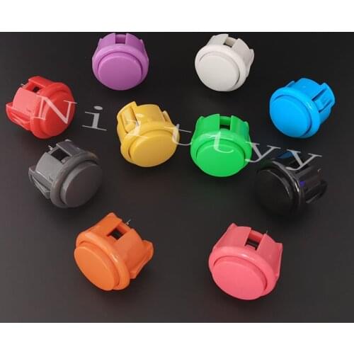 100Pcs Arcade 30mm Round Button Copy SANWA OBSF-30 Push Button JAMAE MAME DIY Parts