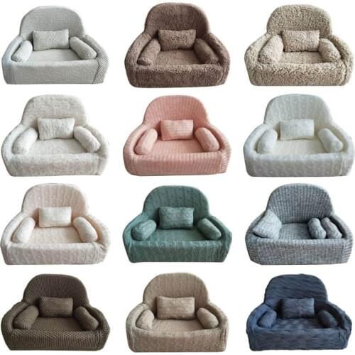 4 Pcs/set Newborn Photography Props Baby Posing Sofa Pillow Set Chair Decoration