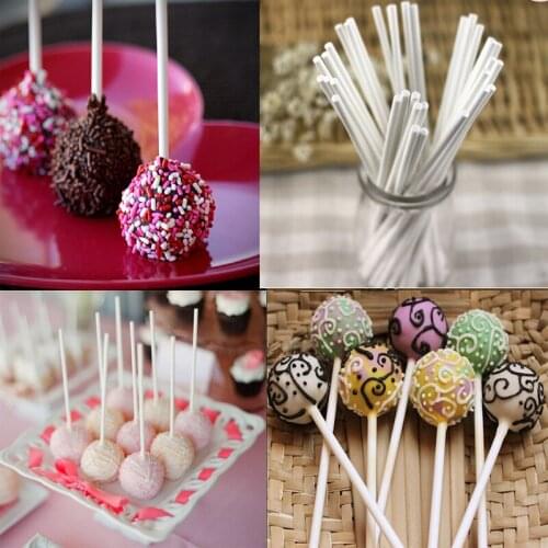 Lolipop Stick Paper Sticks 50pcs /Set 20x0.4cm High quality Pop Paper Sticks for Cake Lollipop Candy Chocolate DIY Making