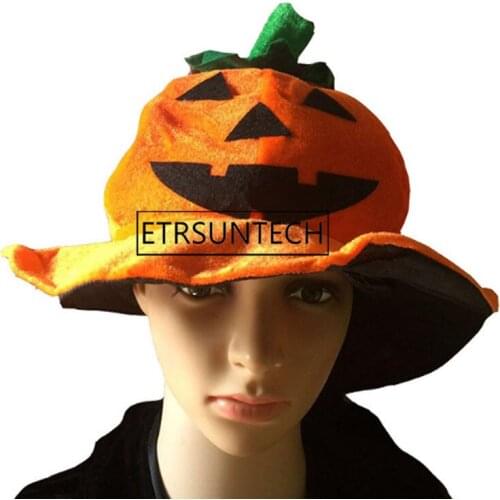 50pcs Funny Halloween Pumpkin Hat Grimace Pumpkin Cap Party Hats Dress Decor Halloween Party Supplies