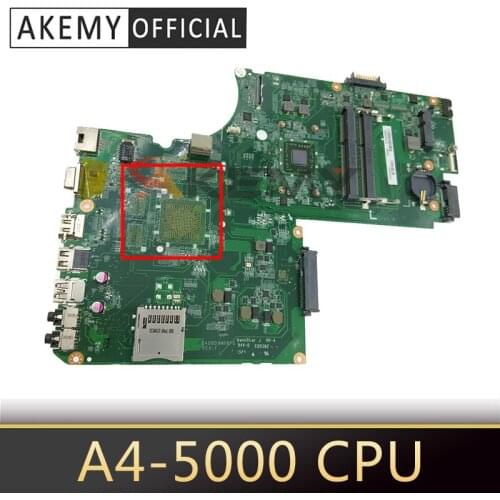 A000243960 DA0BD9MB8F0 laptop motherboard for toshiba satellite L75D MAIN BOARD A4-5000 CPU Onboard DDR3