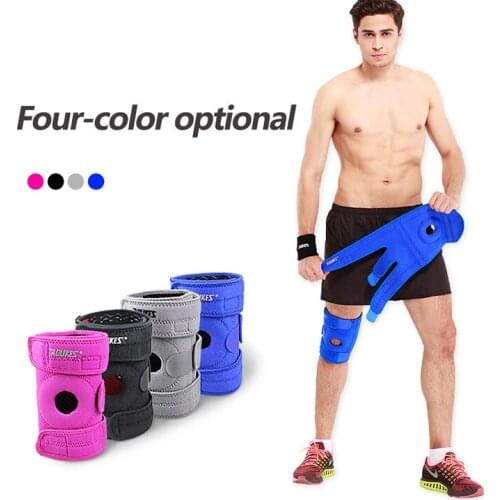 AOLIKES Waterproof Knee Support With Four Springs Open Patella Knee Brace