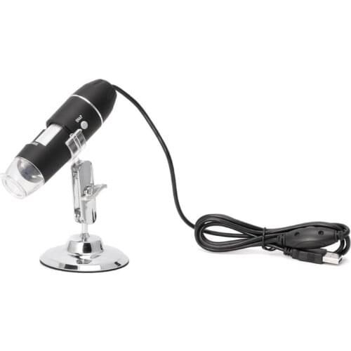 1600X USB Digital Microscope Camera Endoscope 8LED Magnifier with Metal Stand 6 Stype for choose J21 19 Dropship