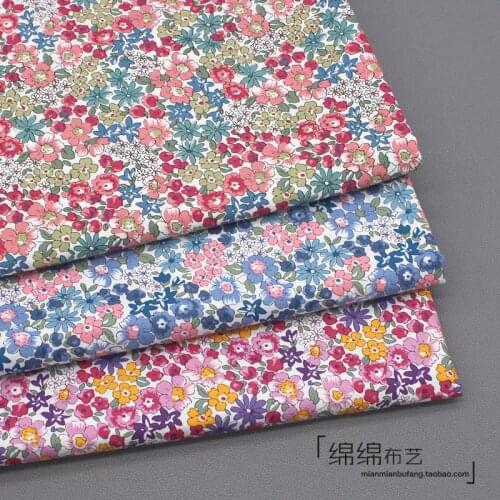 145cm*50cm color flower baby Cotton Fabric Cloth Sewing Quilting bedding apparel dress diy patchwork fabric infant cloth