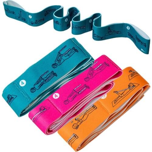 Elastic Yoga Pilates Stretch Strap Belt Fitness Resistance Band Gym Equipment Latin Dance Yoga Pilates Fitness stretching band