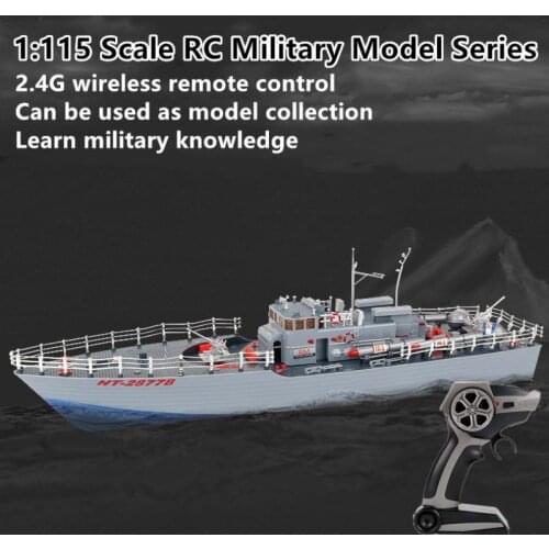 Electric Remote Control Boat RC 2.4G 25mins 150m Military Model High Speed Remote Control Speed Boat Water Toys Children Toys