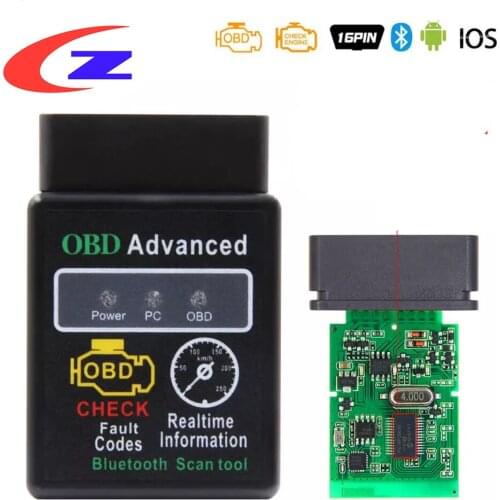 ELM327 V1.5 obd2 Scanner For Androi IOS ELM 327 BT V1.5 OBD 2 Car Diagnostic Auto Tool ODB2 Car Code Reader PIC18F25K80