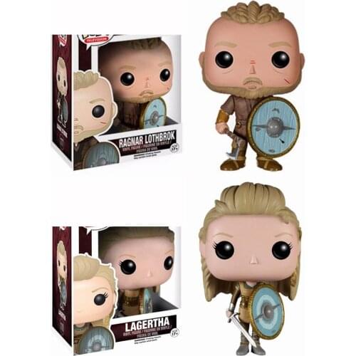 Funko pop Vikings 178# LAGERTHA 177# RAGNAR LOTHBROK Figure Decoration High Quality Handmade Collection Figure New Gift for Men