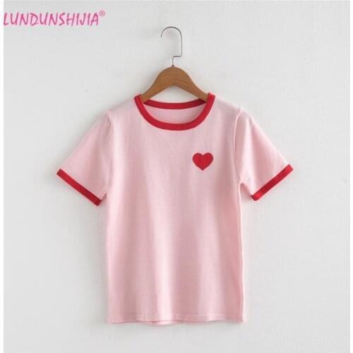 LUNDUNSHIJIA Womens Summer T-shirts