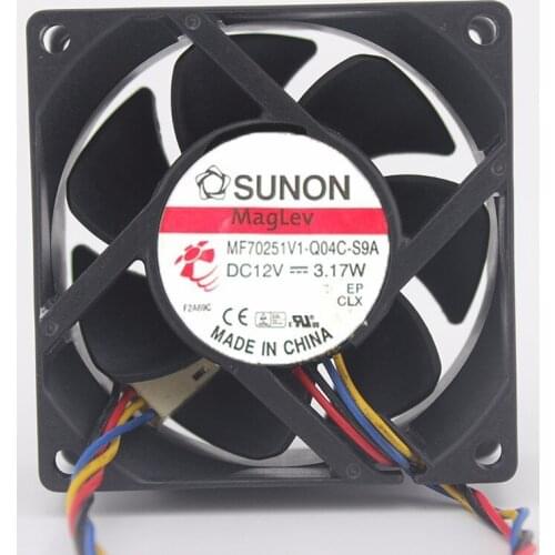 MF70251V1-Q04C-S9A 70*70*25mm 7cm 7025 3.17W DC 12V 4-Wire Cooling Fan