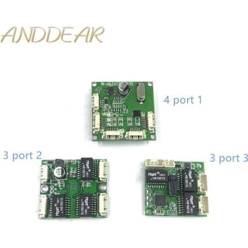 Mini PBCswitch module PBC OEM module mini size 3/4/5 Ports Network Switches Pcb Board mini ethernet switch module 10/100Mbps