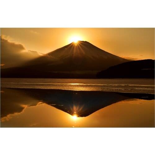 Colorful print Wall Tapestry Mount Fuji, Japan M511