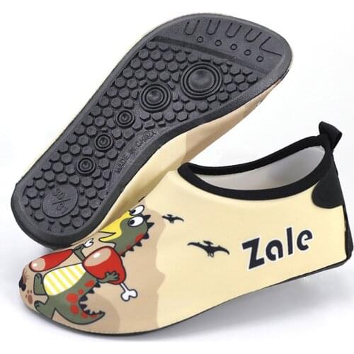 Boys Girls Quick Drying Swim Water Shoes Kids Cartoon Beach Barefoot Shoes summer sea animal print waterproof shoes beach shoes