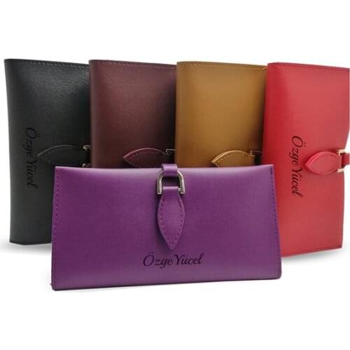 Personalized Women Wallet Leather Keychain Gift You Can Print Your Name