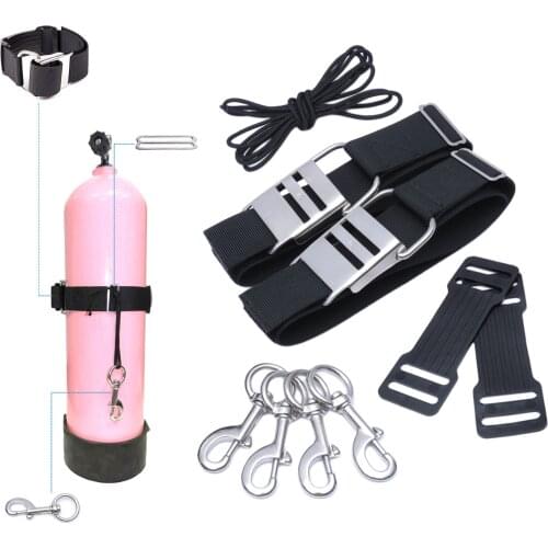 Durable Tank Lock Scuba Diving BCD Dive Band with Cam Buckle and Nylon Rope