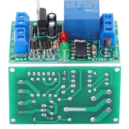 Relay Module 2-Button Switch Control Electronic Component Board K71RS-H-12V 45mA