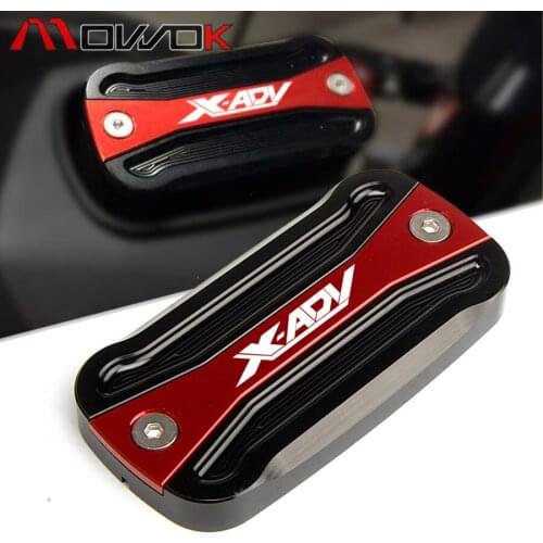 With LOGO XADV CNC Aluminum For HONDA X-ADV 750 2017-2018 Front Brake Fluid Reservoir Cover Cap