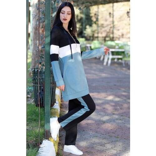 Tunik Tracksuit Set Suyeşili - 3025.150