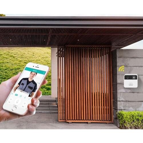 New Arrival WirelessTwo-Way Audio Night Vision WIFI Video Door Phone support 8-32GB TF Card APP Control Doorbell