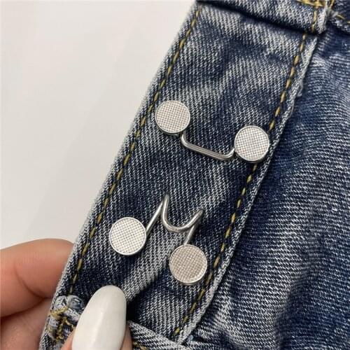 Nail-free Waist Buckle Waist Closing Artifact Invisible Adjustable Snap Button Removable Detachable Clothing Pant Sewing Tool