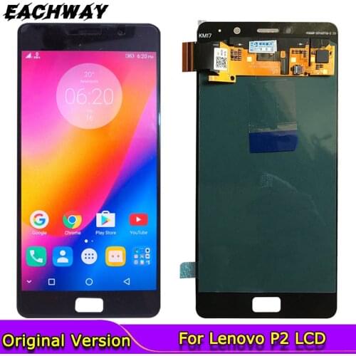 100% Tested 5.5" For Lenovo P2 LCD Display Touch Screen Digitizer Assembly With Frame For Lenovo P2 P2c72 P2a42 LCD Screen