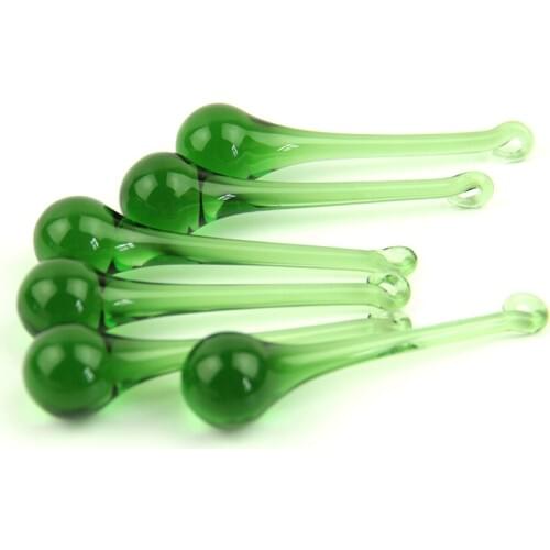 10pcs/lot 20x80mm Grass Green Crystal Glass Raindrop Prism Pendant For Hanging Chandelier Parts