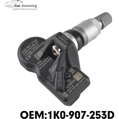 1K0-907-253D Tire Pressure Sensor Monitoring System TPMS 315MHz For Audi A3 A4 A5 Q5 S4 S5 TT Volkswagen Sagitar CC