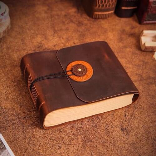 200 Sheets Colors 100g Kraft Paper Sketch Book Doodle Handwritting Book Scribbling Drawing Notebook Vintage Genuine Leather