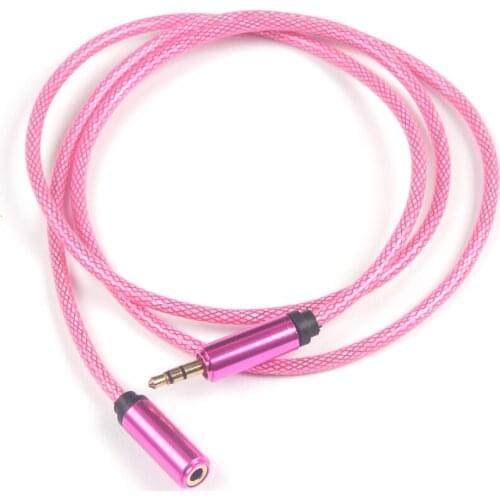 5 pack 3.5mm Stereo Audio Headphone Extension Cable Male to Female MP3 NEW 1m 3.5mm audio etension cord