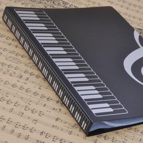 80 Sheets A4 Folders Piano Insert-type Music Book Shape File Storage Supplies Music Score Folder 2018 New hot sales