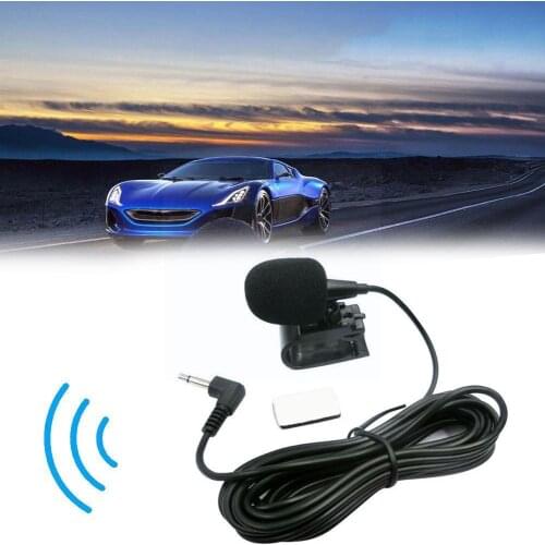 Car Audio Microphone 3.5mm Clip Jack Plug Mic Stereo GPS External Voice For Auto Radio Long DVD Mic 3m Mini Microphone Wire B5T9