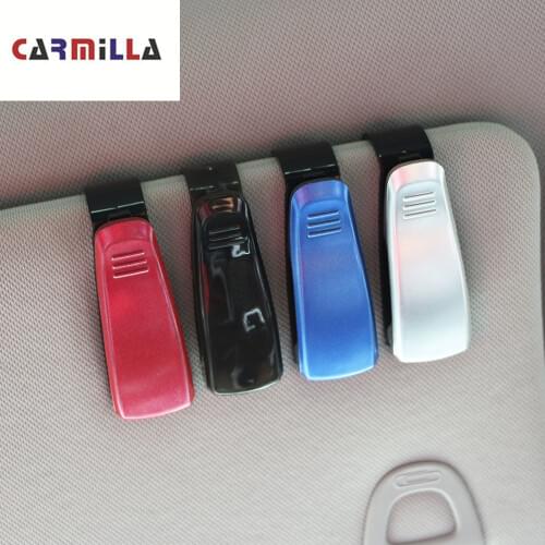 Auto Sun Visor Glasses Holder Case Sunglasses Clip for Suzuki SX4 SWIFT Alto Liane Grand Vitara Jimny S-Cross Car Accessories
