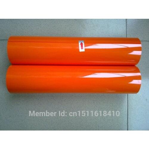 CDU-11 Orange color T-shirt PU Transfer Vinyl film on clothes free shipping