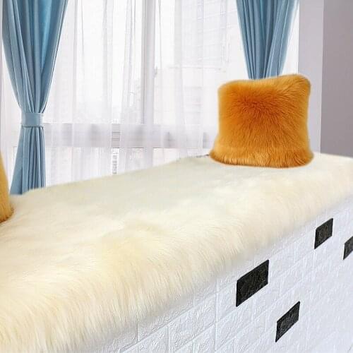 Thicken Bedroom Long Yoga Carpet Soft Plush Bedside Footcloth Anti-slip Sofa Shaggy Rug Pad Hallway Tatami Balcony Mats