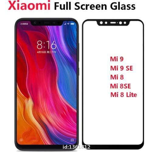 For Xiaomi Mi 8 9 SE Lite Glass Full Cover Display Cover Tempered Glass For Xiaomi Mi 8SE Screen Protector Protective Film 9H HD