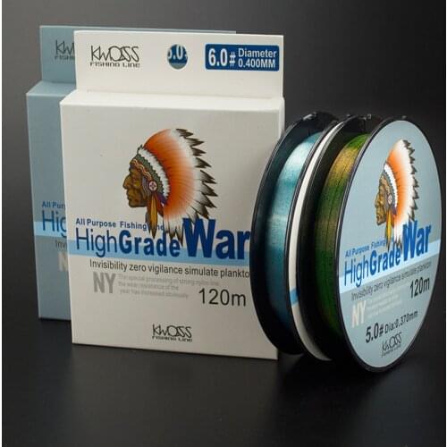 120m Speckle carp fluorocarbon Fishing Line Thread Line 3D Invisible Camouflage Nylon Rubber Thread Fishing Line Algae Line