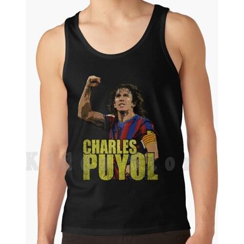 Puyol Soocer Football Fans Legend Tank Tops Vest 100% Cotton Puyol Puyol Football Soccer Ultras Legend Captain