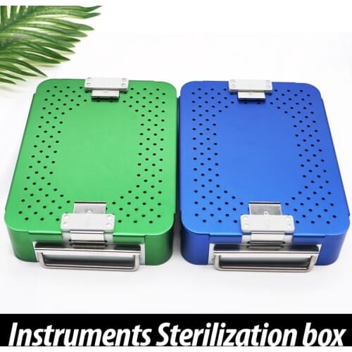 Aluminum alloy surgical instrument sterilizing box cosmetic instruments and tools medical sterilizing box