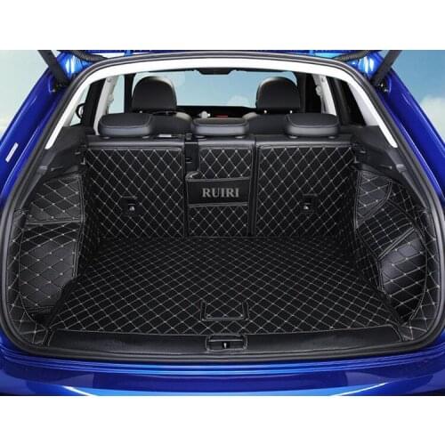 Good quality! Custom special car trunk mats for Audi Q3 2021 waterproof luggage cargo liner mats boot carpets for Q3 2020-2019